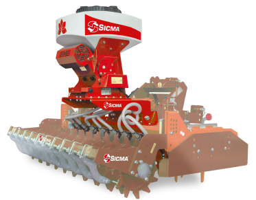 Seeder on Power Harrow