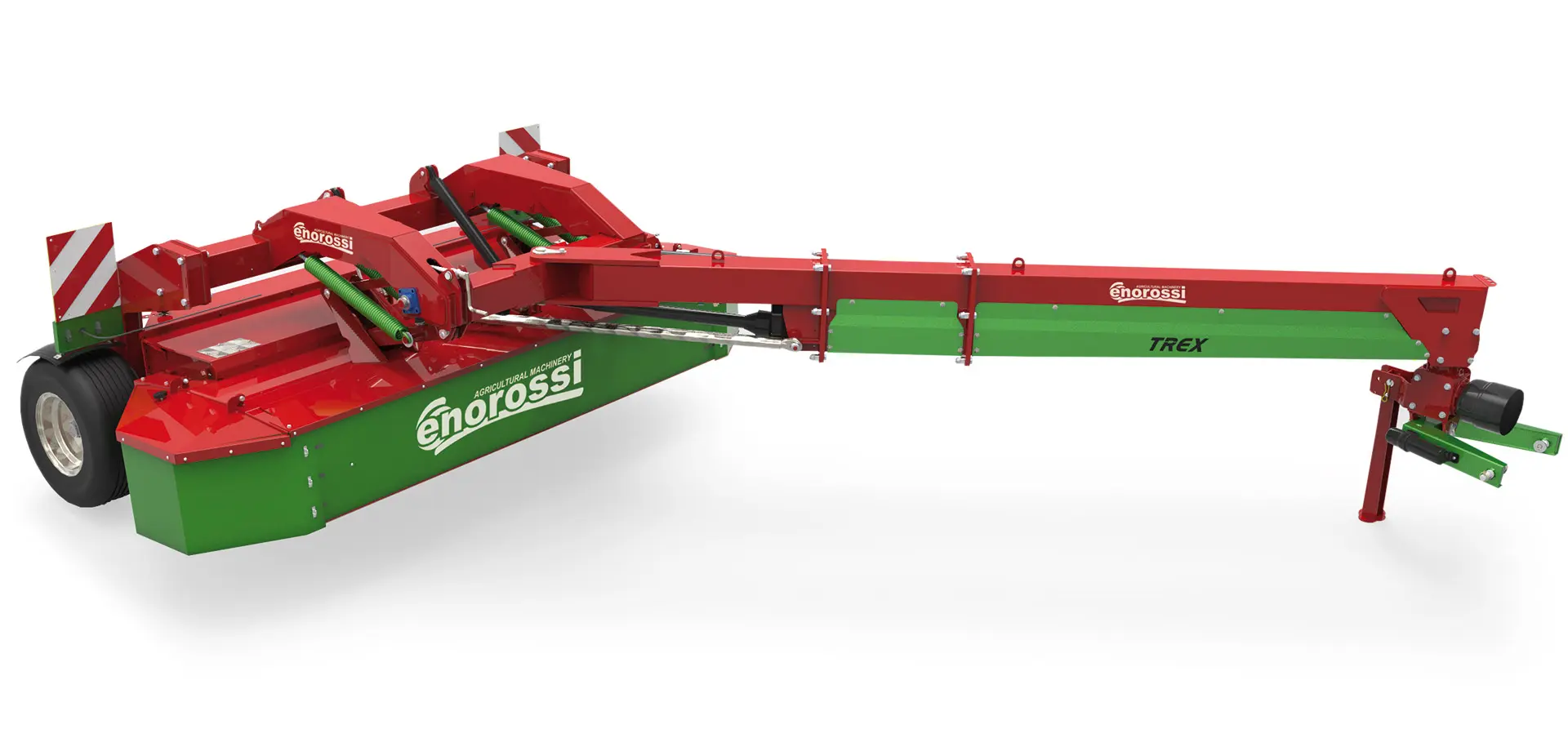 Center pivot pull type disc mower