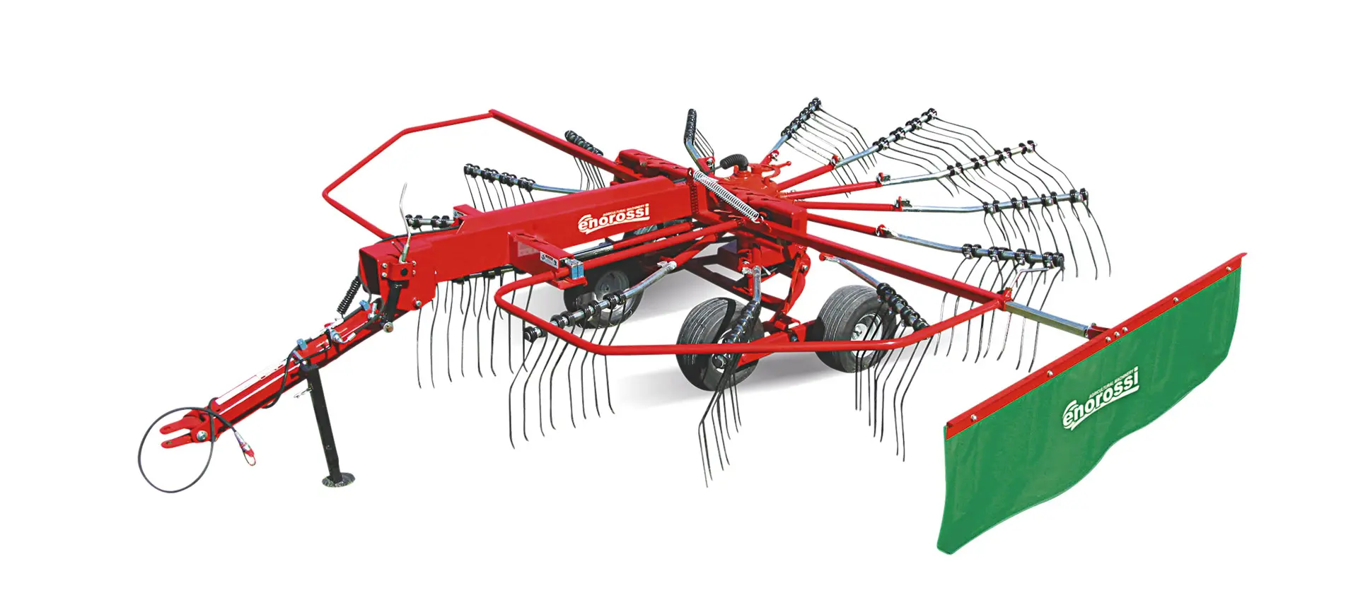 Single rotor rakes