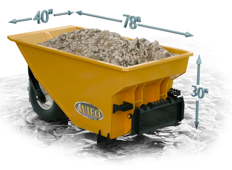 Heavy Duty Dump Bucket with Wheels